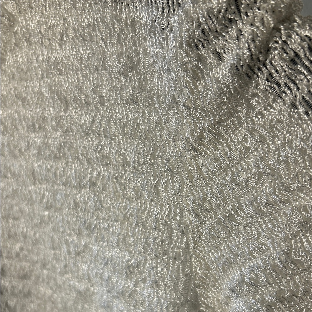 Zara Cream Textured Short Sleeve Tee - Picture 10 of 10